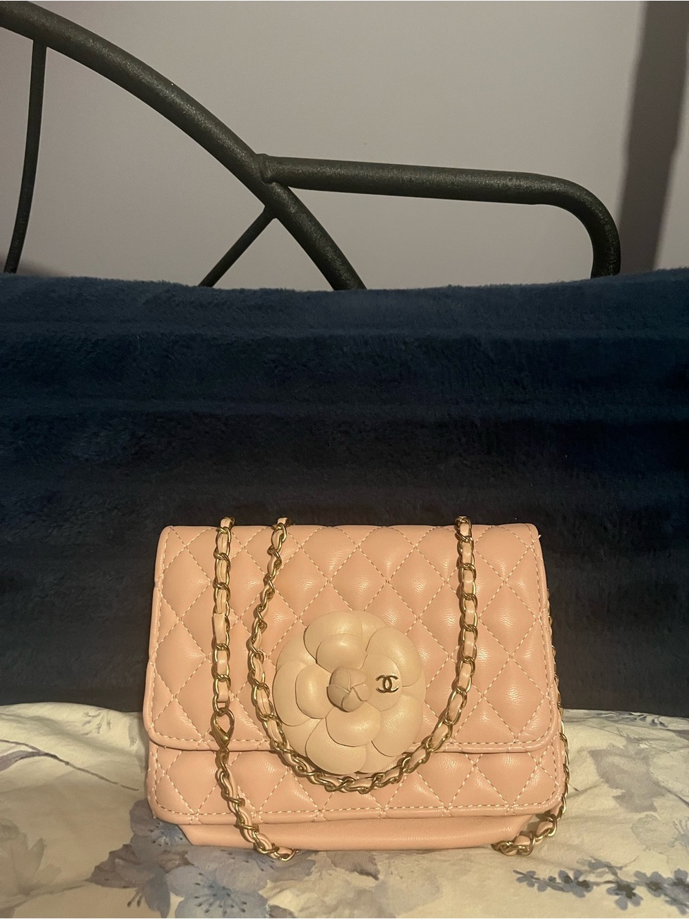 🌸Quilted Camellia Chain Purse🪷